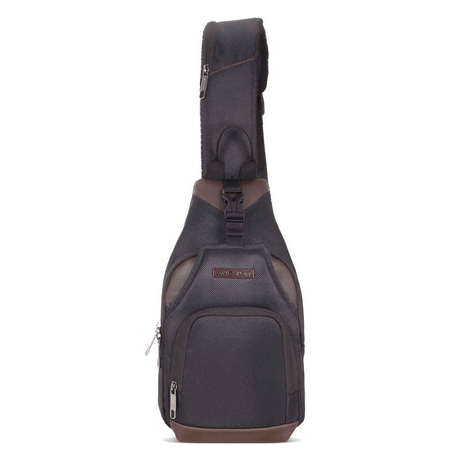 Lavie Sport Atmos Crossbody Sling Bag | Black/Choco