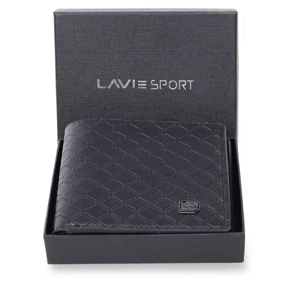 Lavie Sport Men's Oscar Z Black Wallet | 4 Card Slot