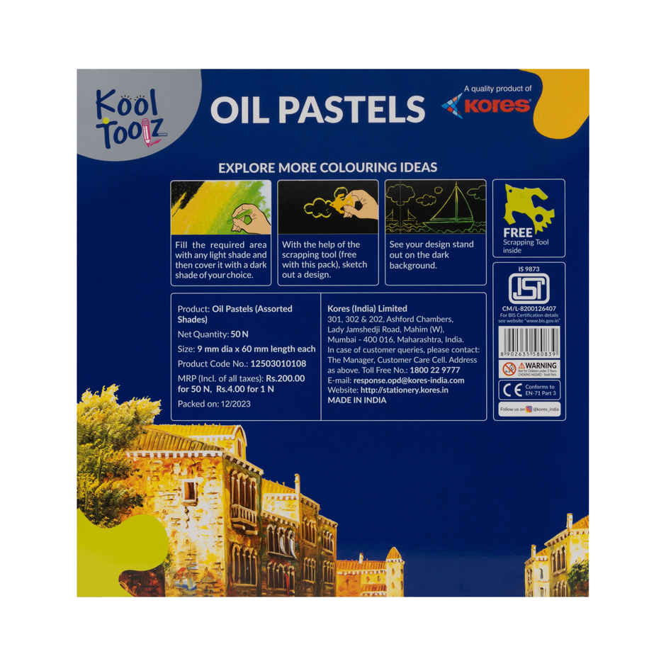 Kores Oil Pastels | 50 Shades