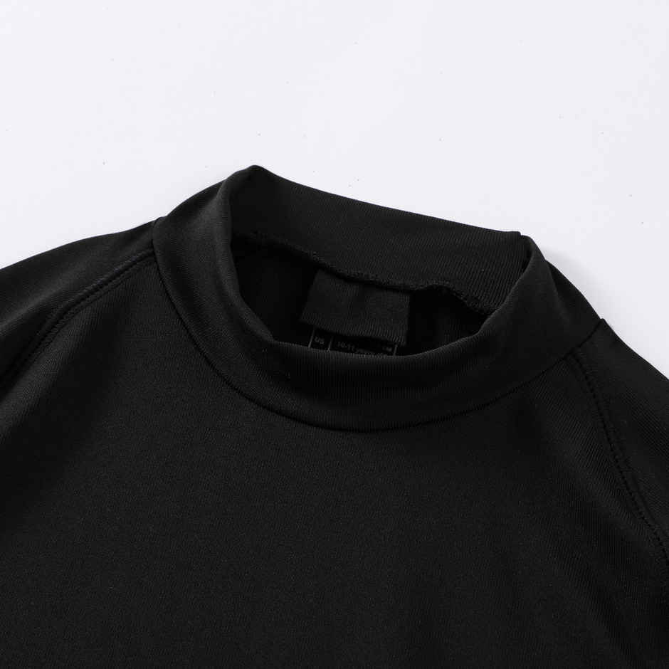 Decathlon | Kipsta Kids Football Long-Sleeve Compression Base Layer T-shirt | Black - 14-15 Years