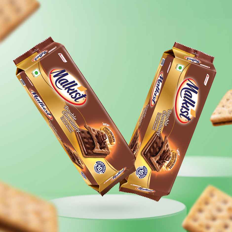 Malkist Double Chocolatey Chocolate Flavoured Crackers | Trans Fat-free Combo 