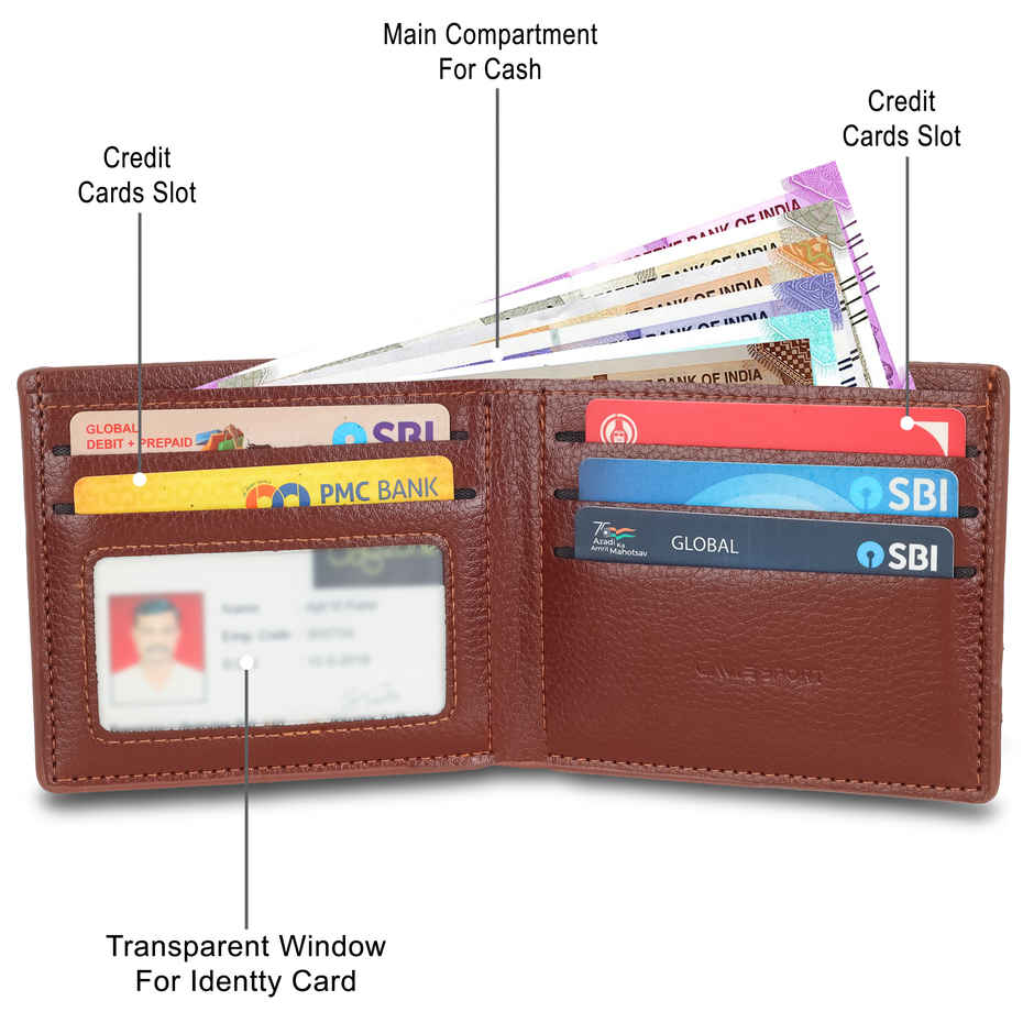 Lavie Sport Men's Henry Z Brown Wallet | 4 Card Slot