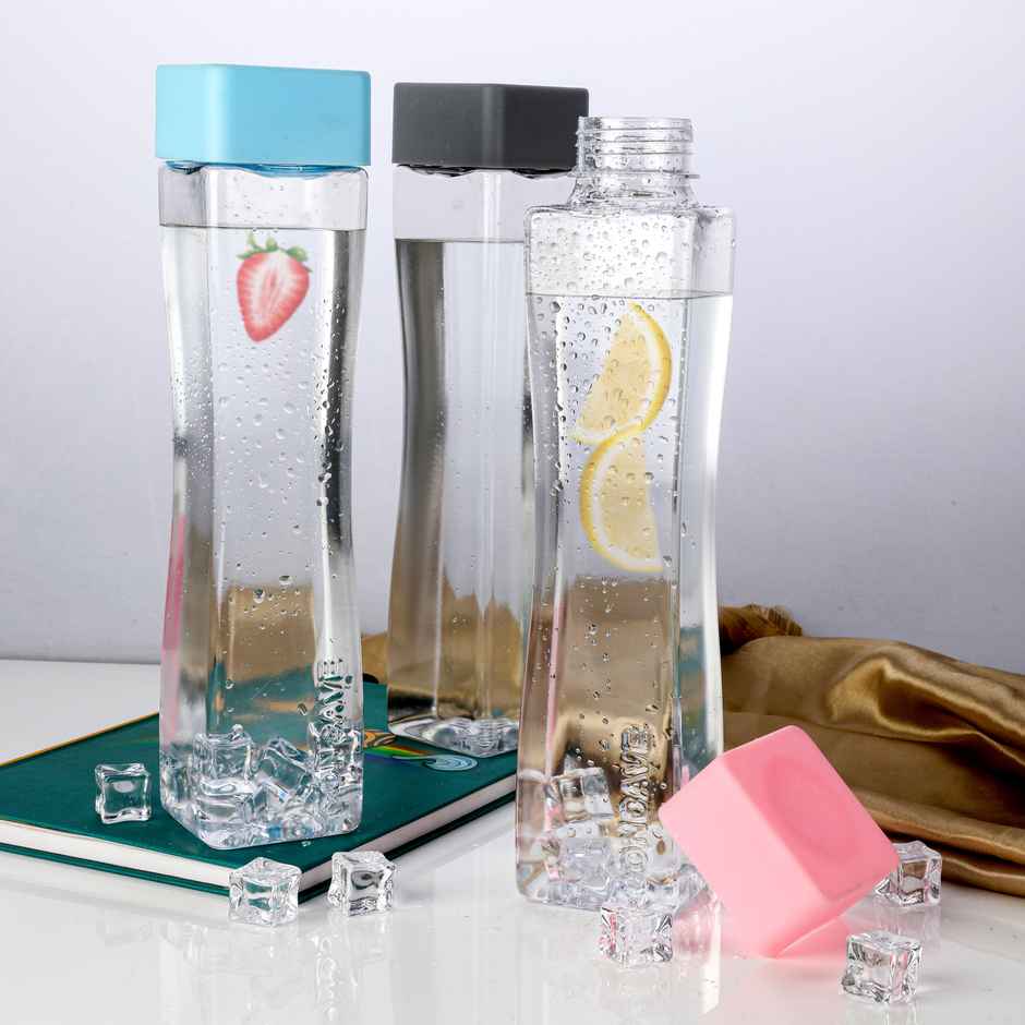 2Mech Plastic Concave Water Bottle | Multicolour | 800 ml