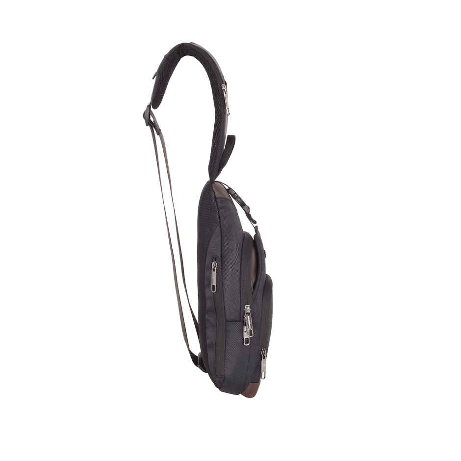 Lavie Sport Atmos Crossbody Sling Bag | Black/Choco