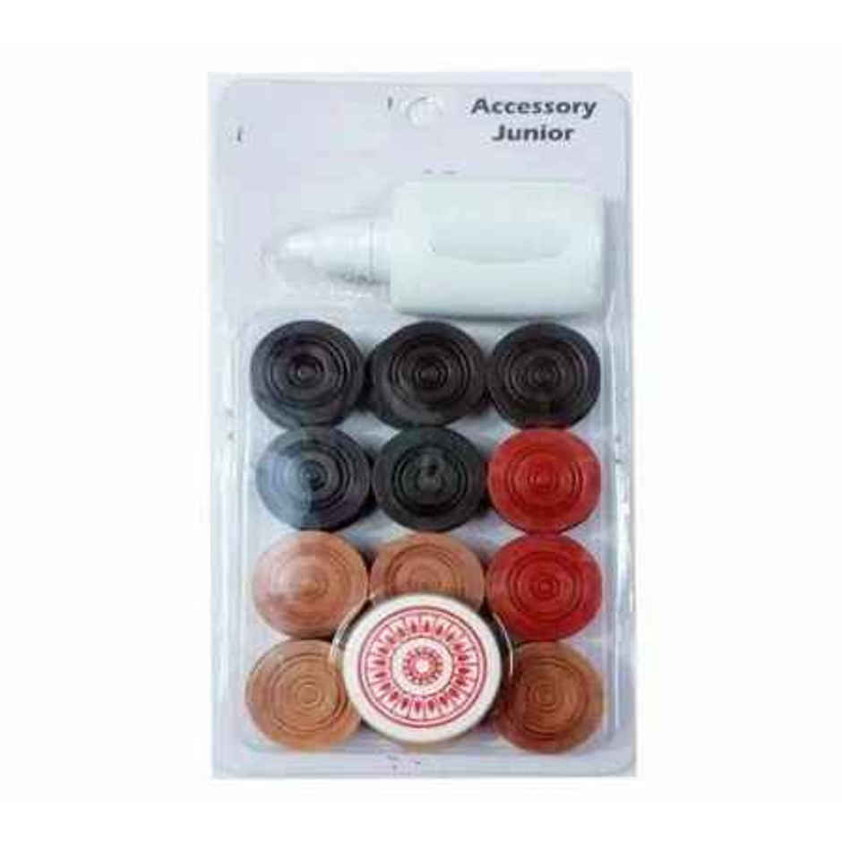 Classic Carrom Coin With Stricker And Carrom Powder