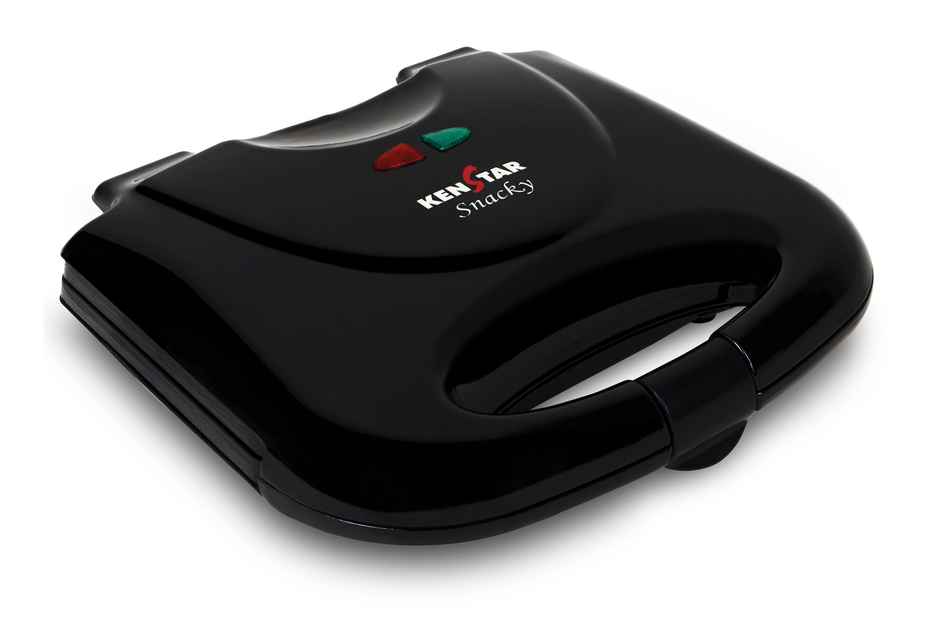 Kenstar SNACKY 750W Sandwich Toaster with Durable Die Cast Aluminium Plates,Power Indicators-Black
