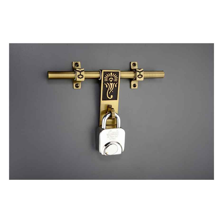 Link Stainless Steel Hi-Tech S-57mm Padlock with Hardened Shackle & 3 Brass Keys