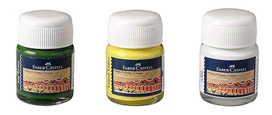 Faber-Castell 1410501 Fabric Colours | 10ml | Plastic Box