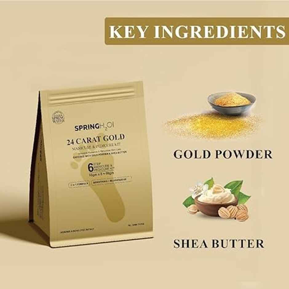Spring H2O 24 Carat Gold Manicure & Pedicure Kit