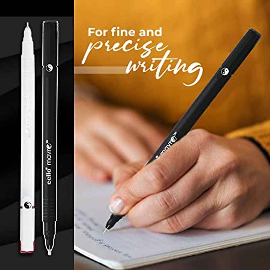 Cello Aspro Mavro Blue Ball Pen Pack of 5