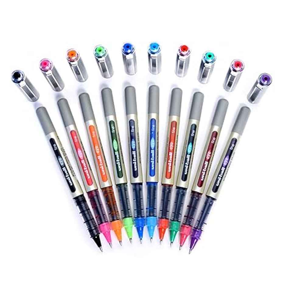 Uniball Eye 0.7 mm Roller Ball Pens, Multicolour Ink