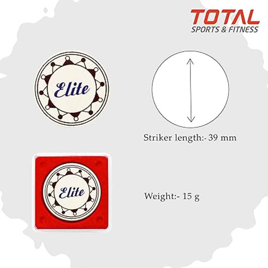 Total Carrom Striker Velocity - High-speed Striker for Precision and Power - Assorted