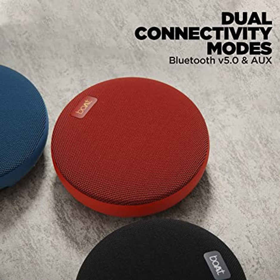 boAt Stone 180 5W Bluetooth Speaker with Upto 10 Hours Playback, 1.75 Inch Driver, IPX7 & TWS (Red)