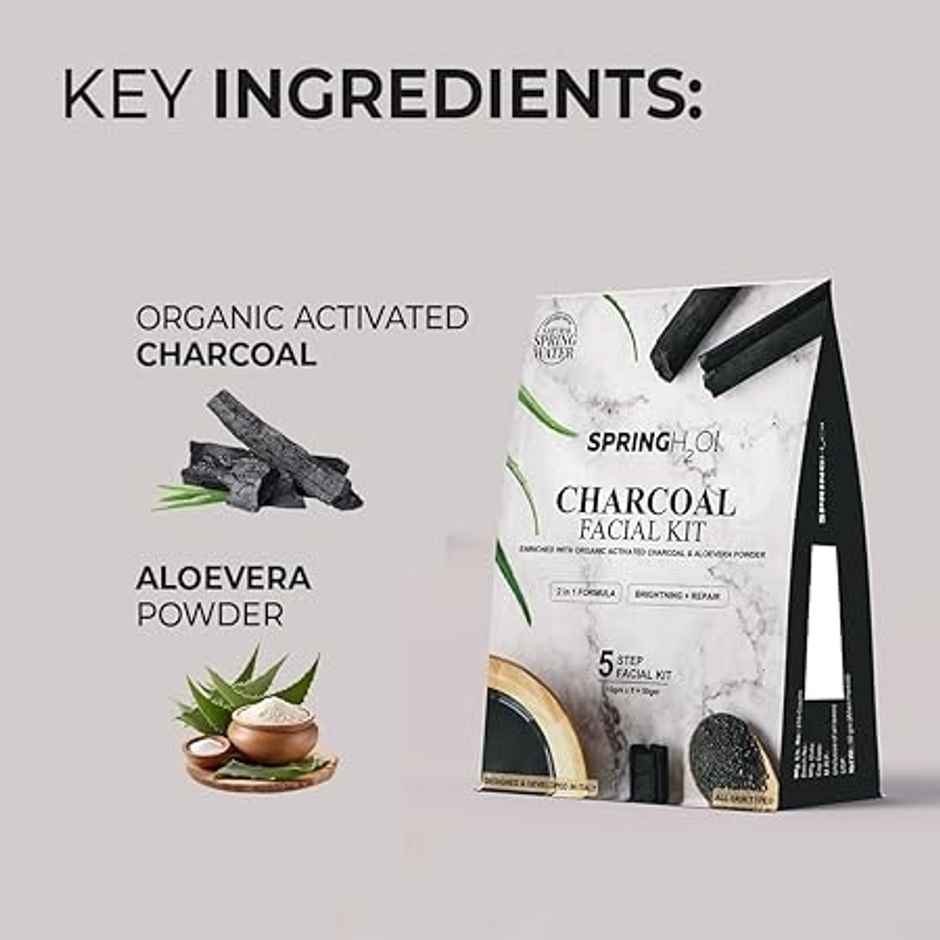 Spring H2O Charcoal Facial Kit