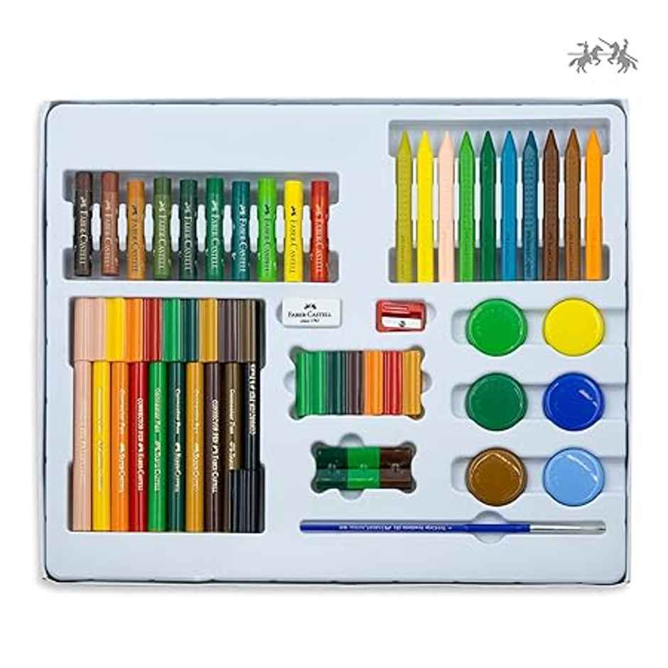 Faber-Castell 371147 Art Cart Kit | Jungle Safari