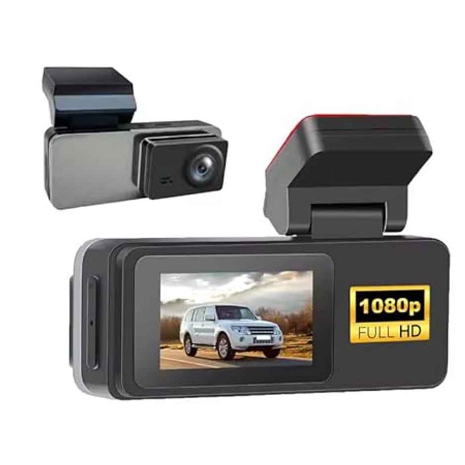 Potauto 2" Metal Dash Cam Front 1K Full Hd For Cars | Wide Angle Lens | Night Vision | With App