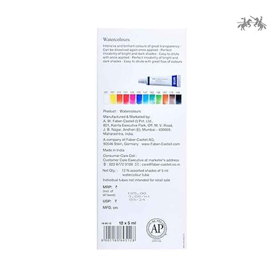 Faber-Castell 169512 Creative Studio Watercolours | 5 ml
