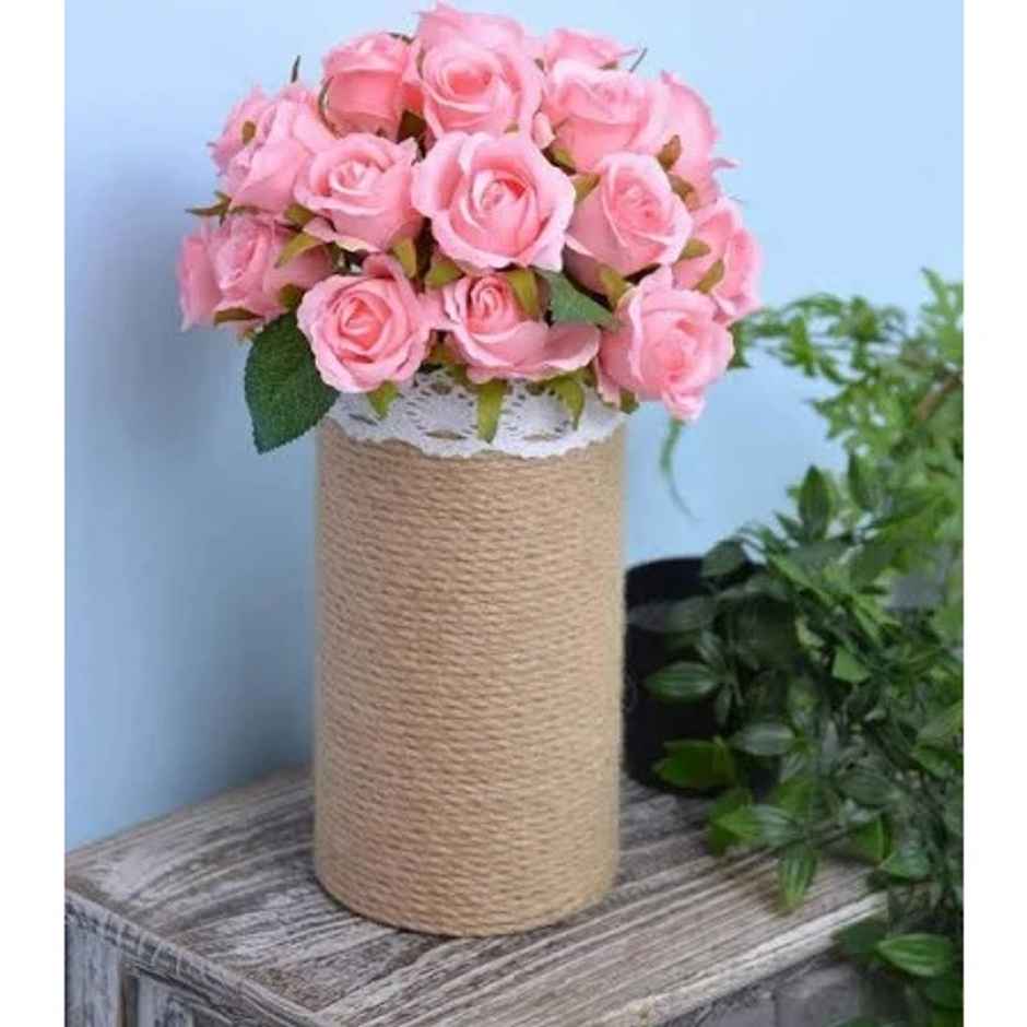 Tied Ribbons Set Of 12 Artificial Rose Flowers