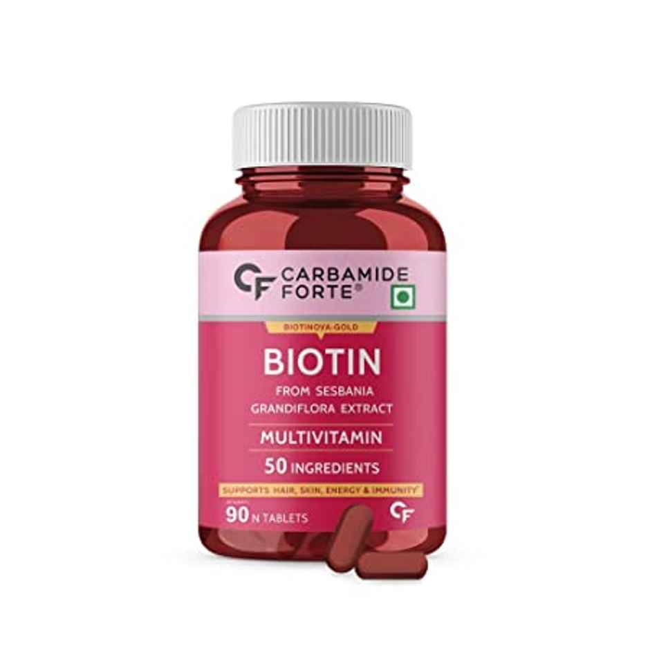 Carbamide Forte Biotin Supplement with 50 Multivitamin Ingredients for Women & Men 