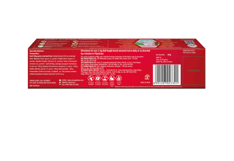Dabur Red Ayurvedic Toothpaste