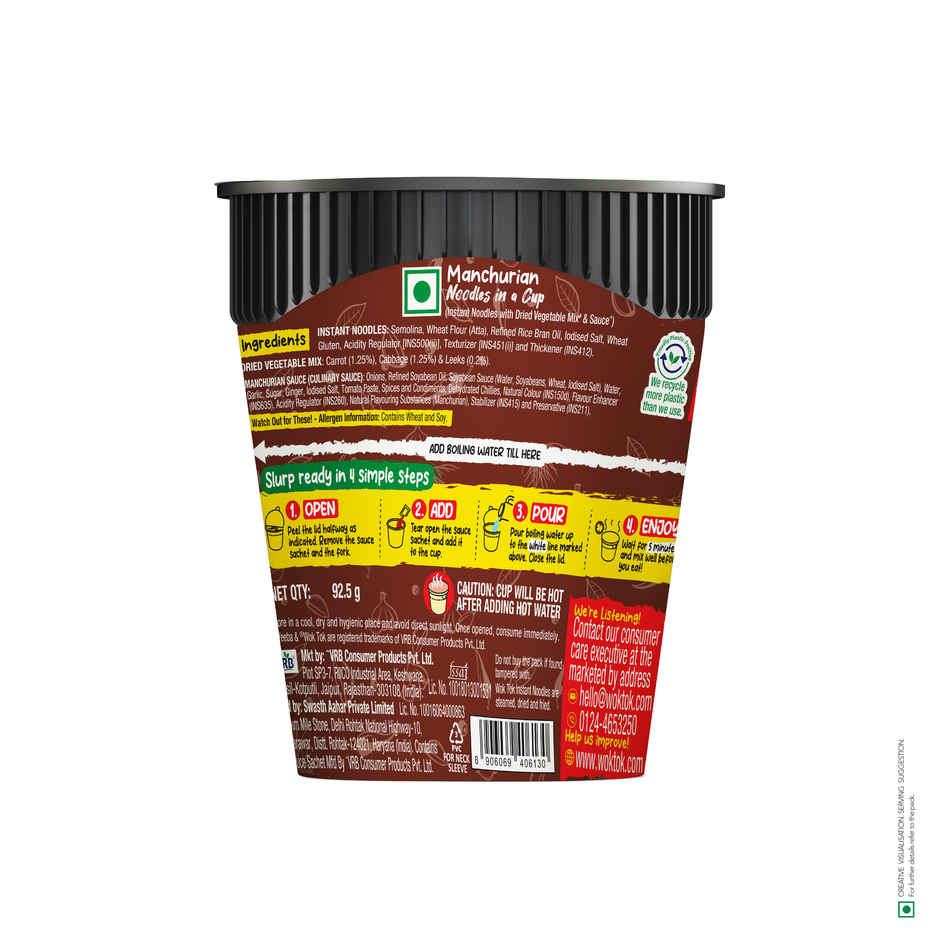 Wok Tok by Veeba Manchurian Noodles in a Cup