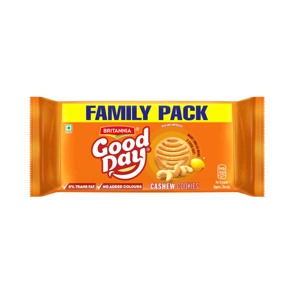 Britannia Good Day Cashew Cookies| Trans Fat-free