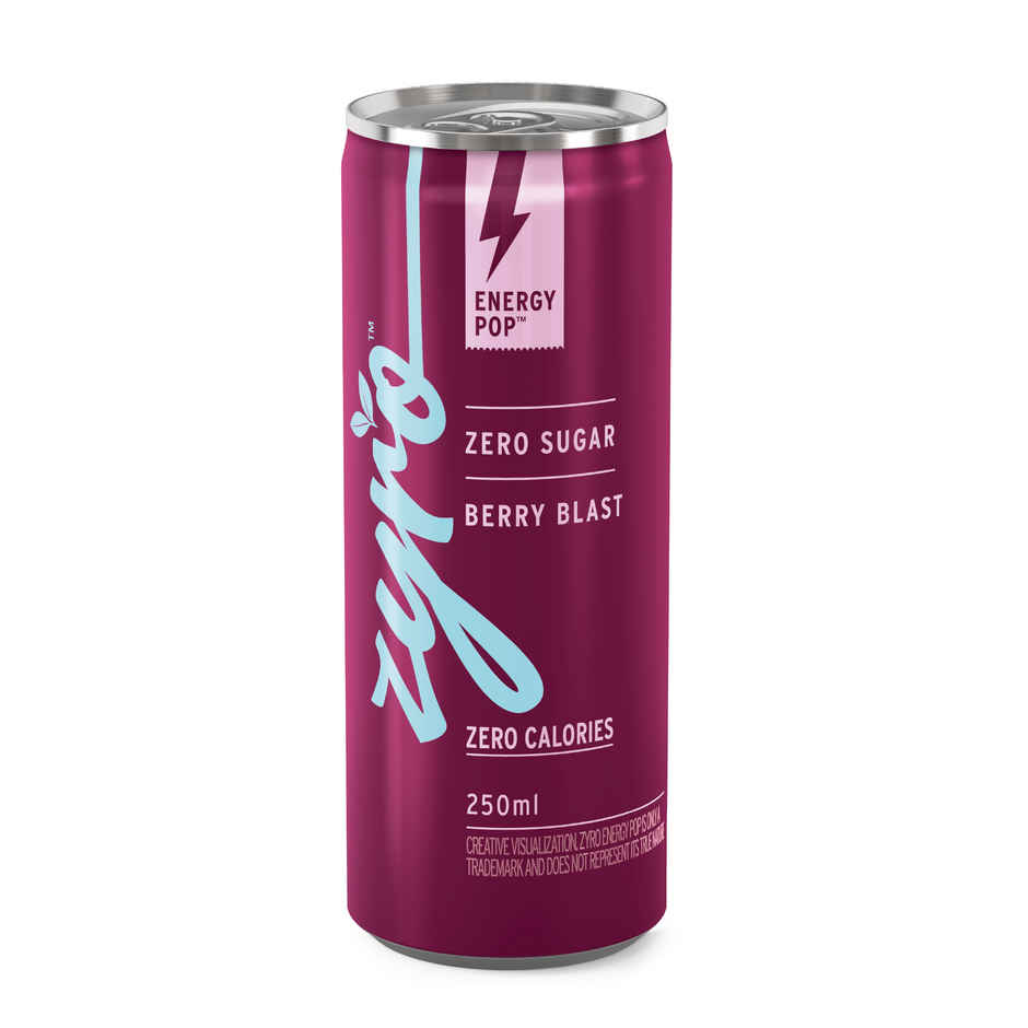Zyro by Karan Aujla Energy Drink | Zero Sugar | Berry Blast