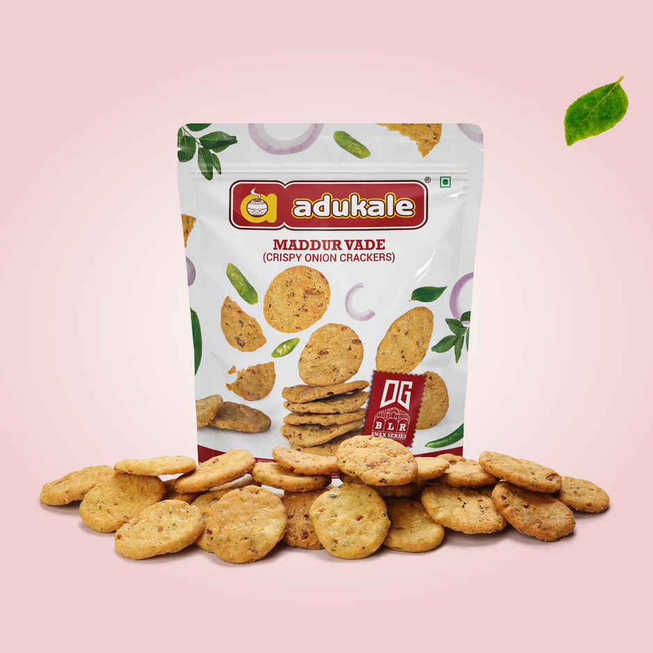 Adukale Maddur Vade 180.0 Gram (180g) & Adukale Nippattu 180.0 Gram (180g) Combo