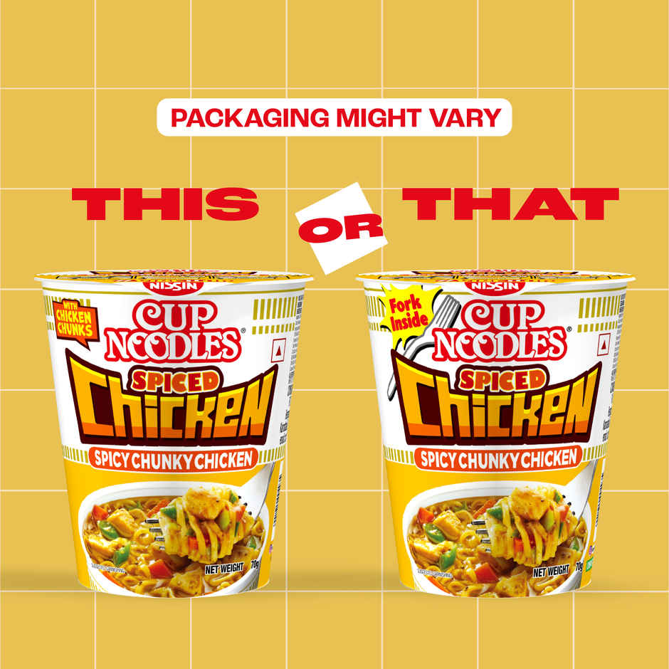 Nissin Cup Noodles Spiced Chicken (70g) & Coke Zero Pet (750ml) Combo