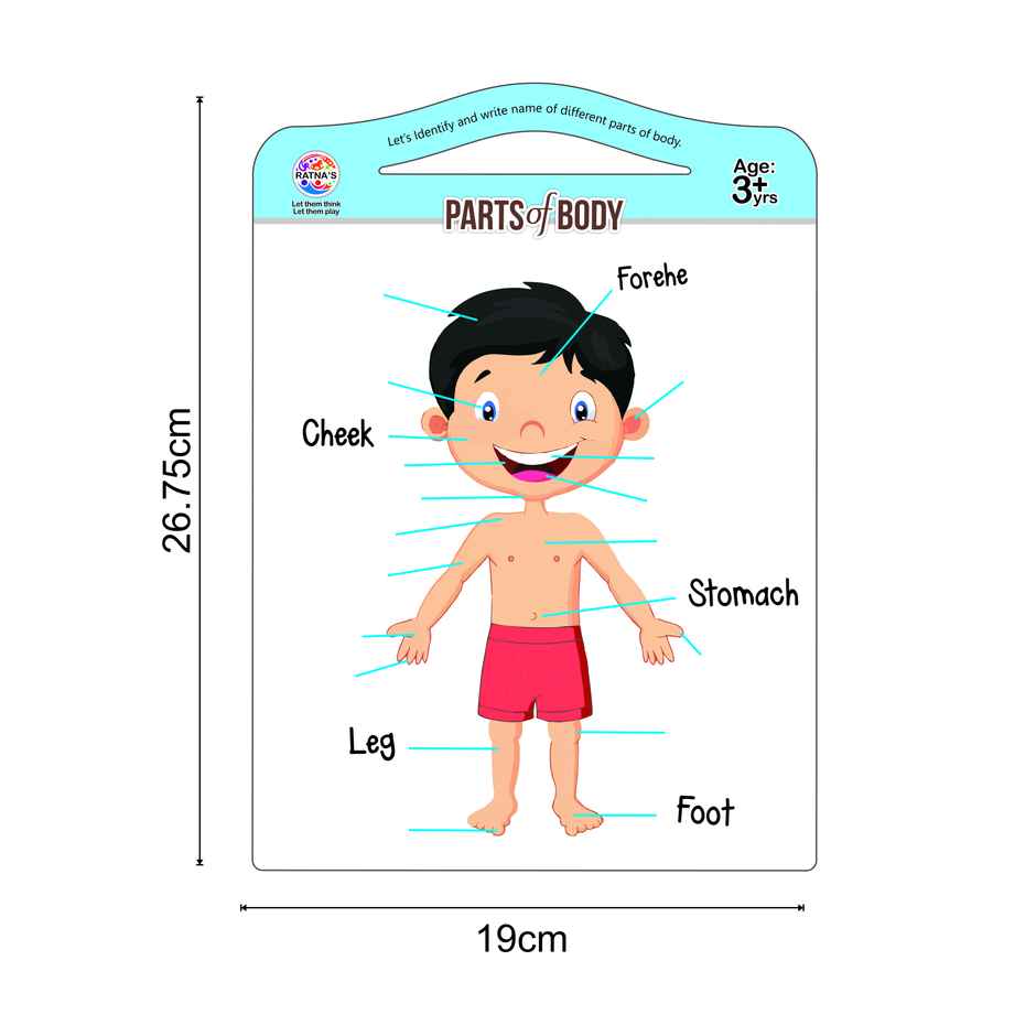 Ratna's Parts Of Body Jigsaw 2In1