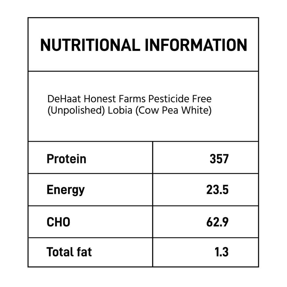 DeHaat HF Pesticide Free | Unpolished | Cowpea White/Lobia