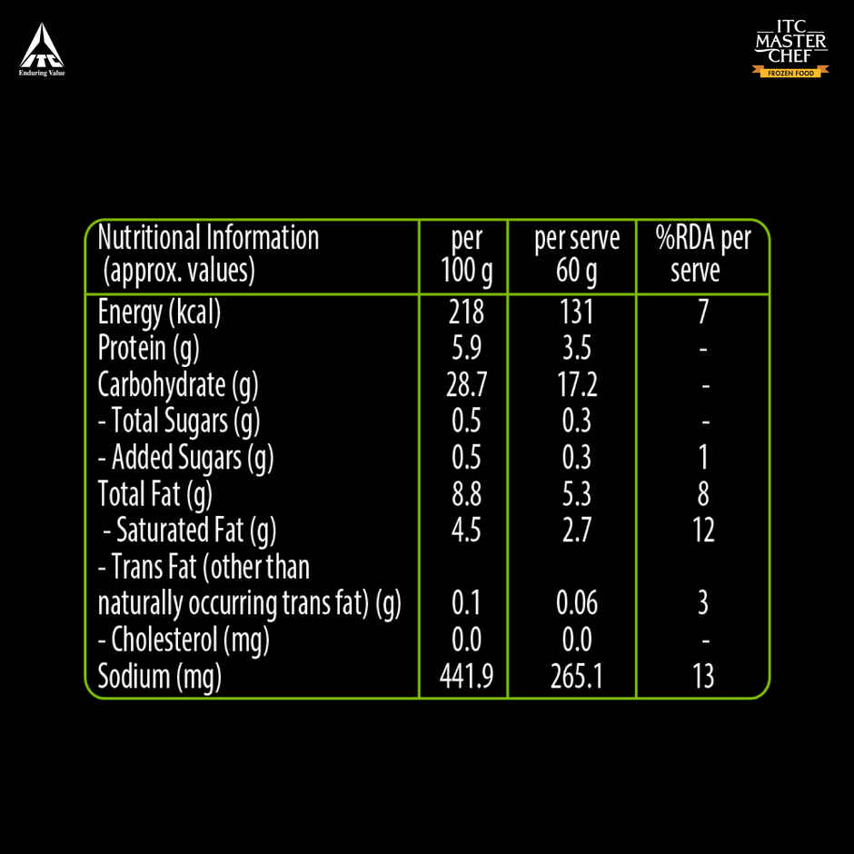 ITC Master Chef Veggie Pizza Pocket | With Real Cheese | 9 pcs
