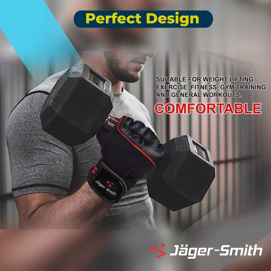 Jager-Smith Sg 302 Gym Gloves For Men & Women With Wrist Support