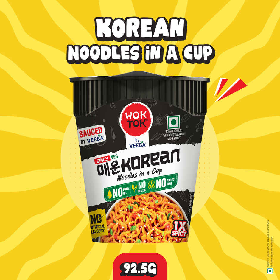 Wok Tok by Veeba Spicy Korean Noodles in a Cup