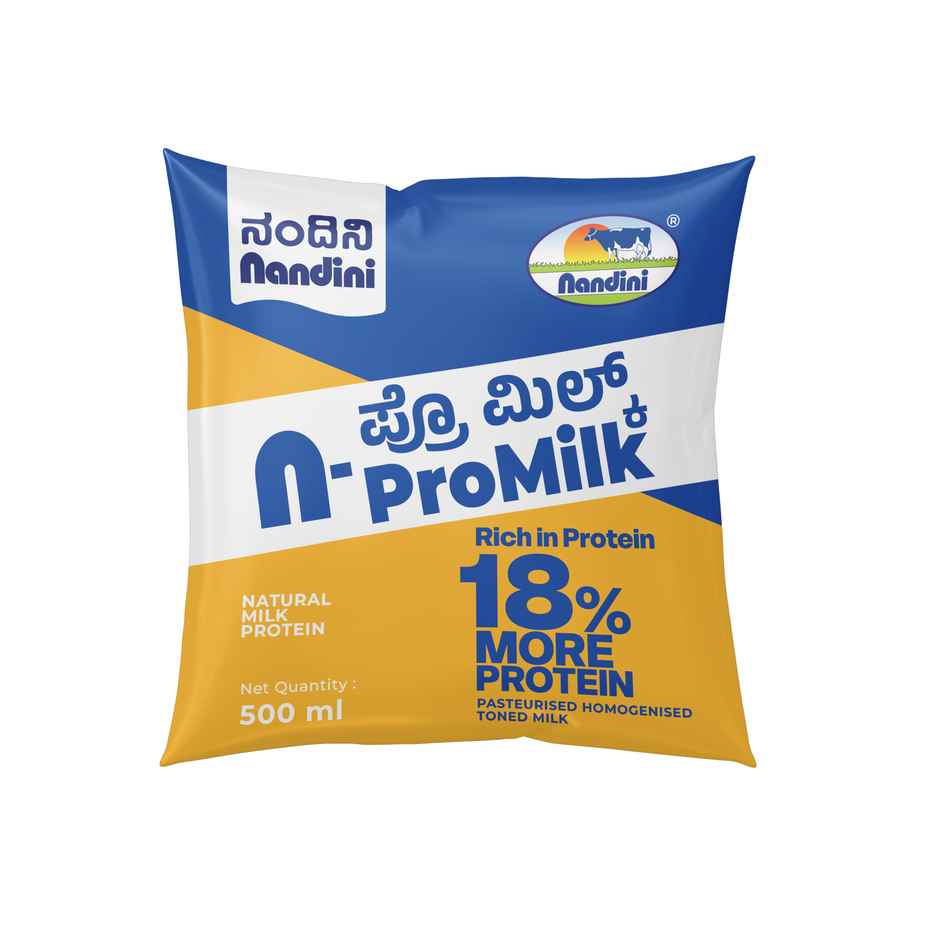 Nandini Promilk | Protein Rich Fresh Milk | Pouch
