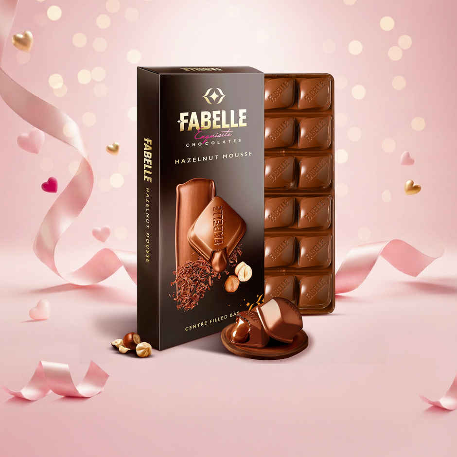 Fabelle Hazelnut Mousse Centre Filled Handcrafted bar