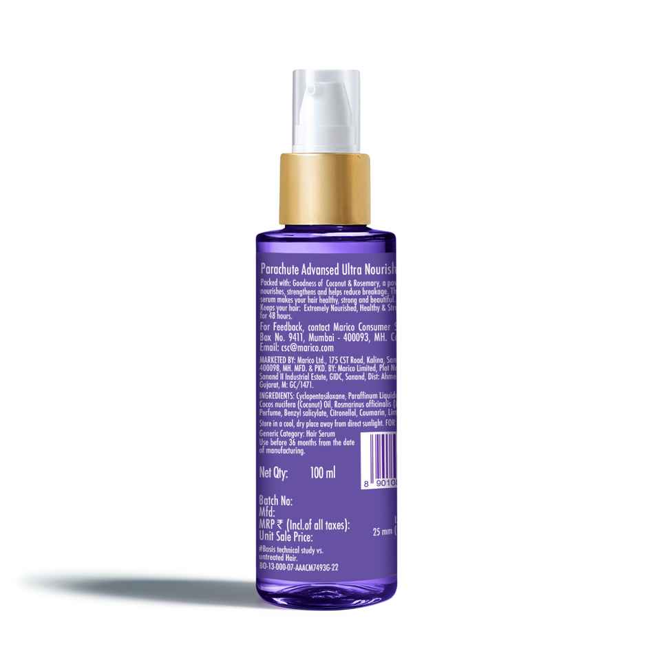 Parachute Advansed Ultra Nourish Hair Serum | Coconut & Rosemary