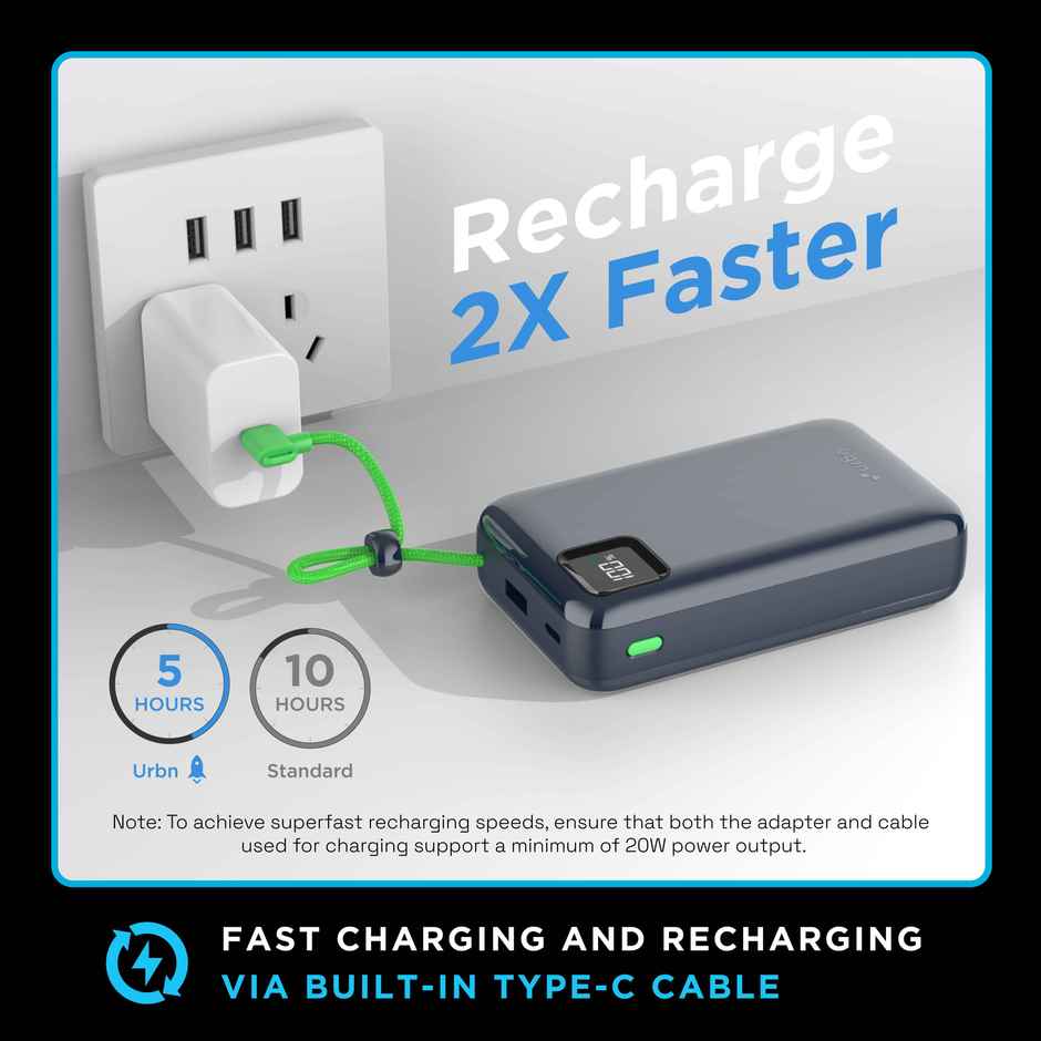 Urbn 20000 mAh Ultra Link - Blue