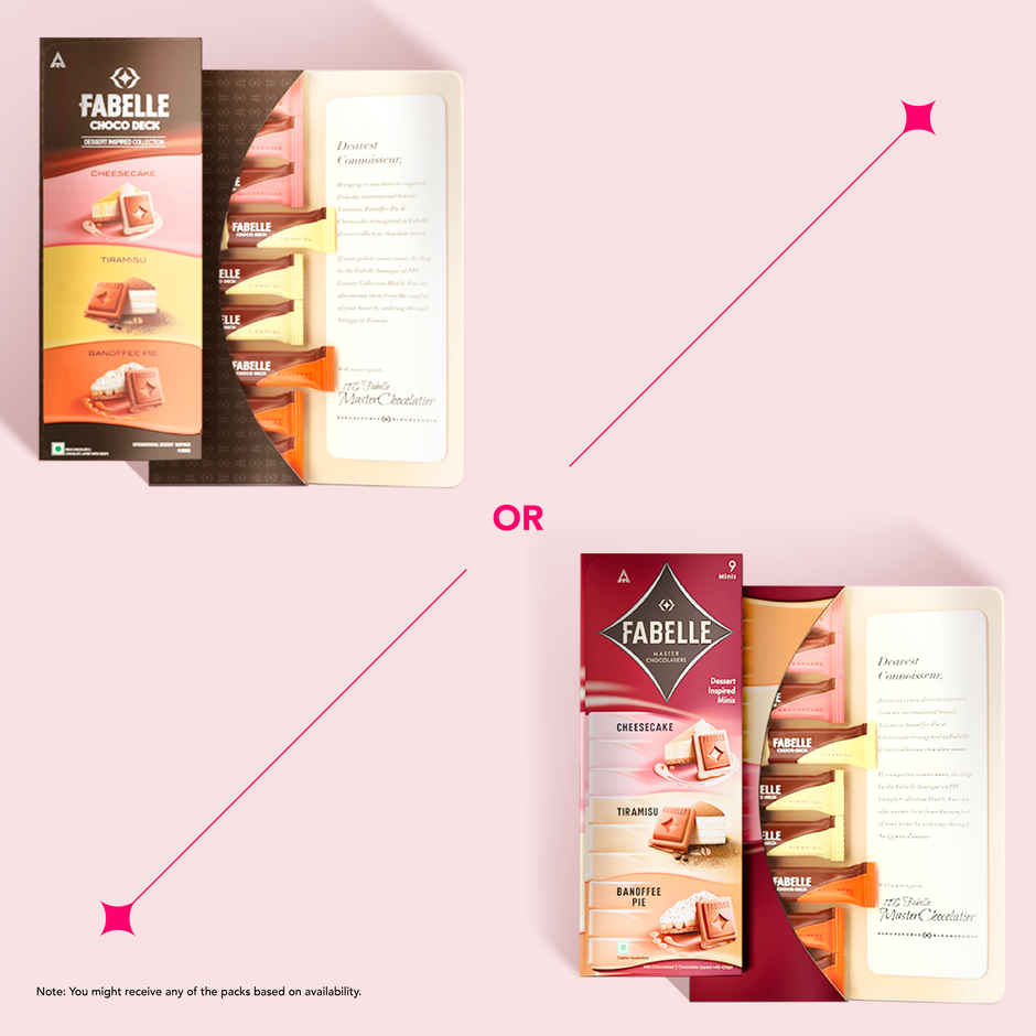 Lo Foods Keto Dark Chocolate Bar (40g) & Fabelle Choco Deck Dessert Collection (63g) Combo