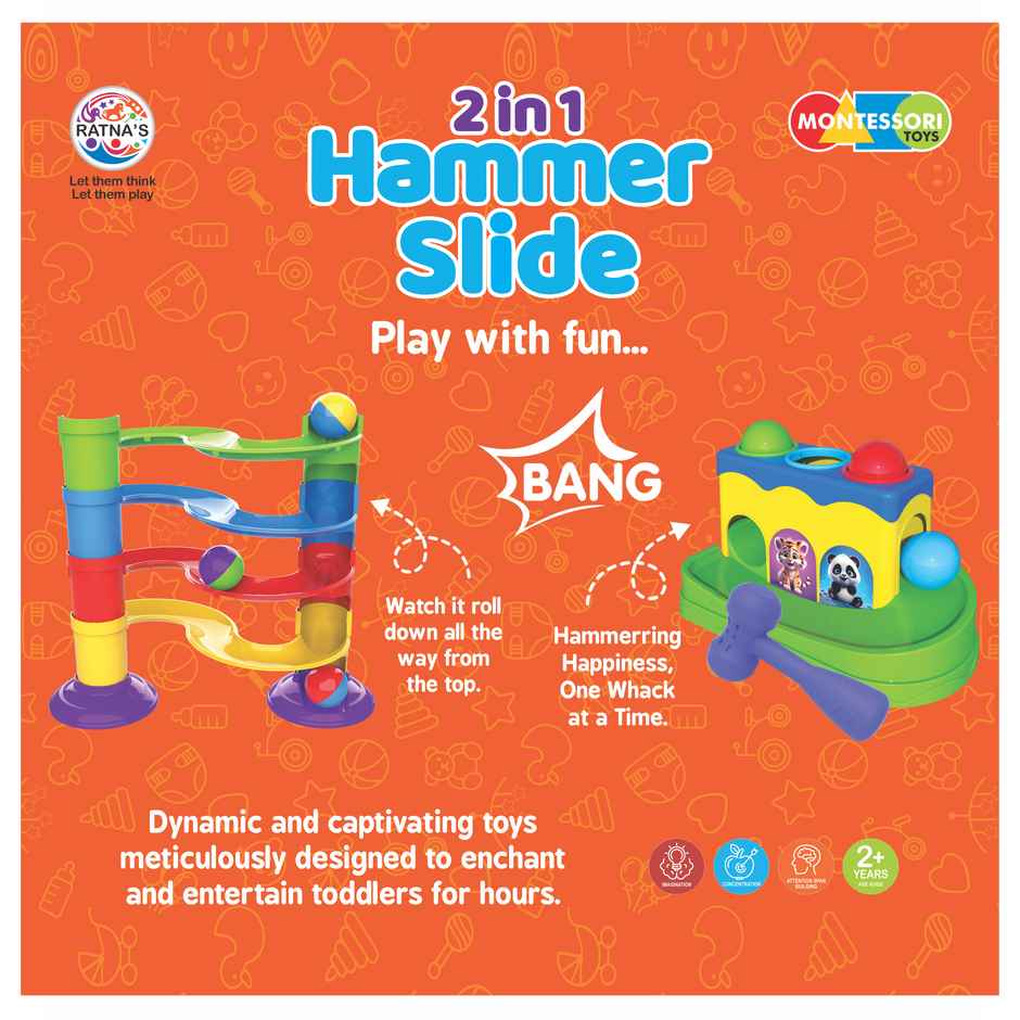 Ratna's 2 In 1 Hammer Slide | Assorted