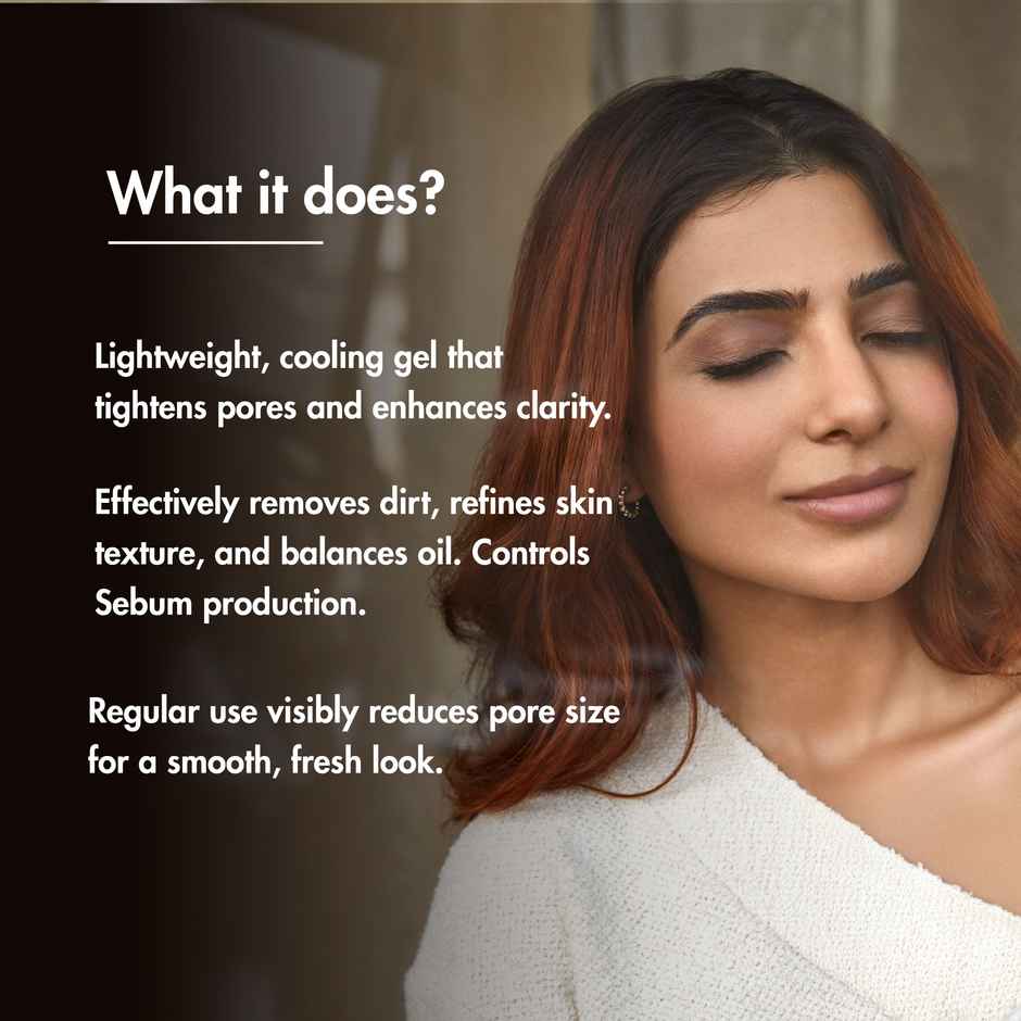 Secret Alchemist Refine Face Gel for Open Pores and Skin Tightening with Sandalwood & Cucumber