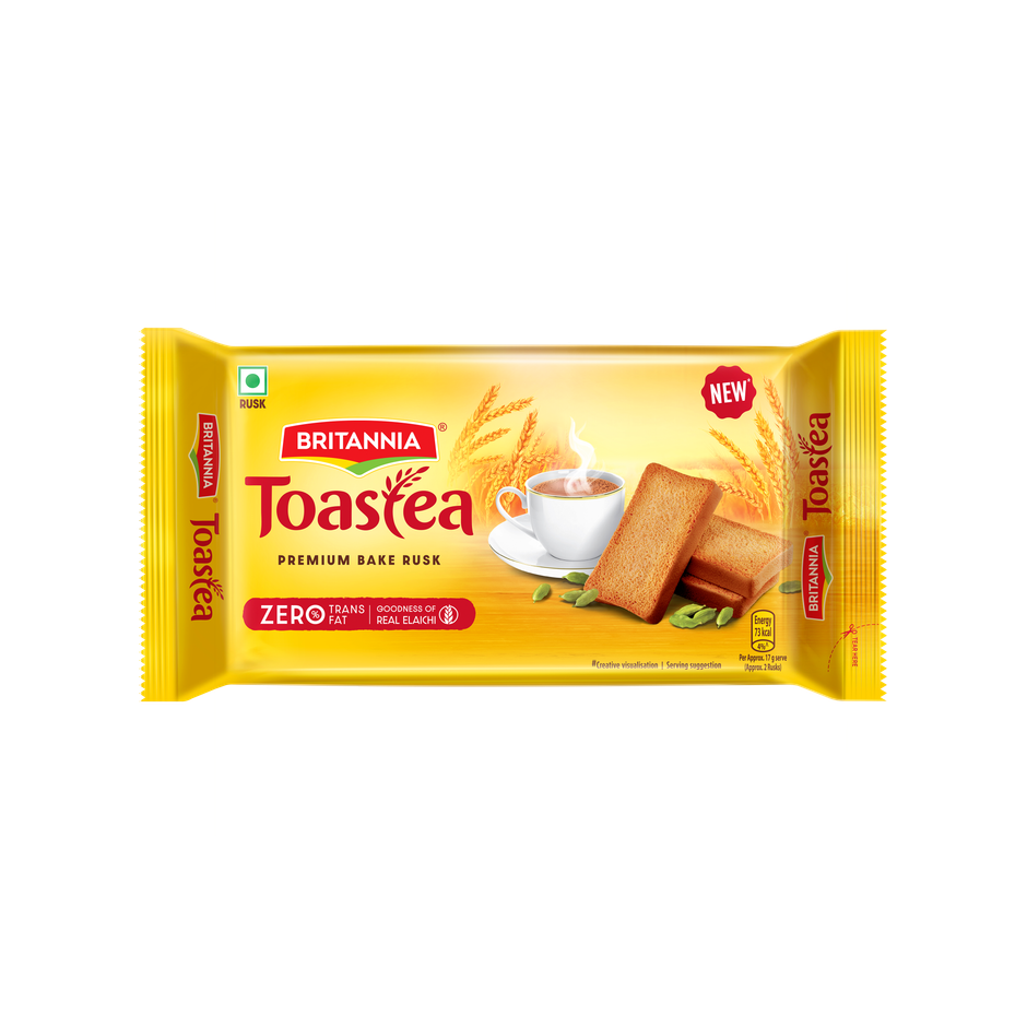 Britannia Toastea Premium Bake Rusk With Real Elaichi