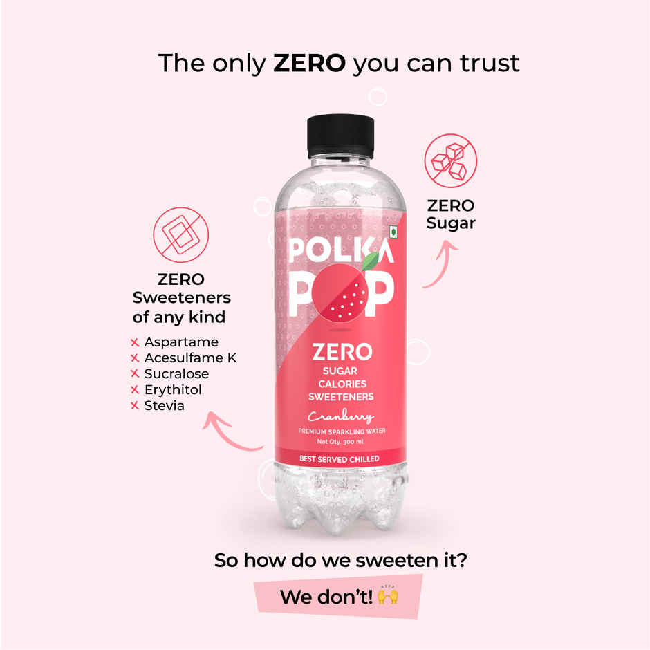 Polka Pop Cranberry Sparkling Water
