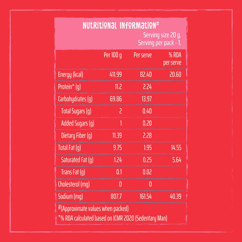 Wickedgud Chickpea Popped Chips | Tomato Thumka