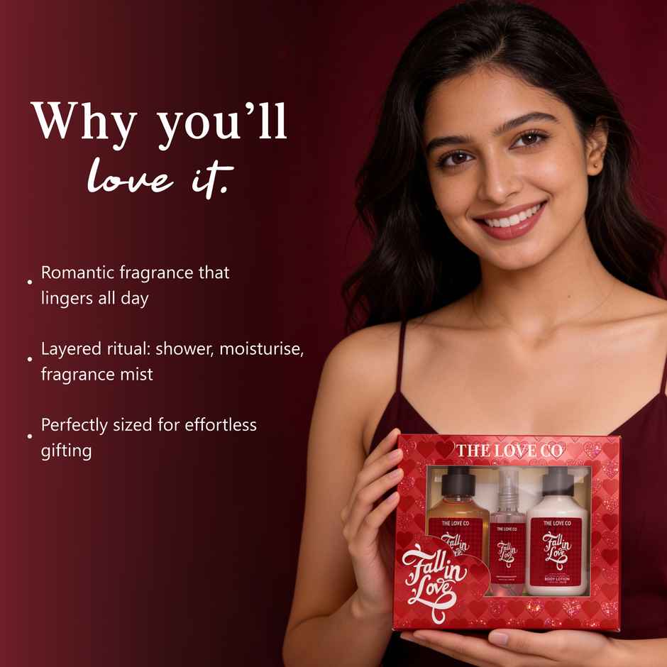 The Love Co Fall in Love Bath & Body Gift Set
