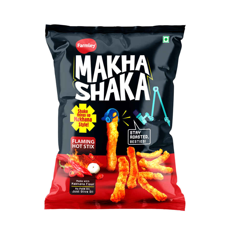 Farmley Makha Shaka - Korean Hot & Spicy / Flaming Hot Stix (Made With Makhana)