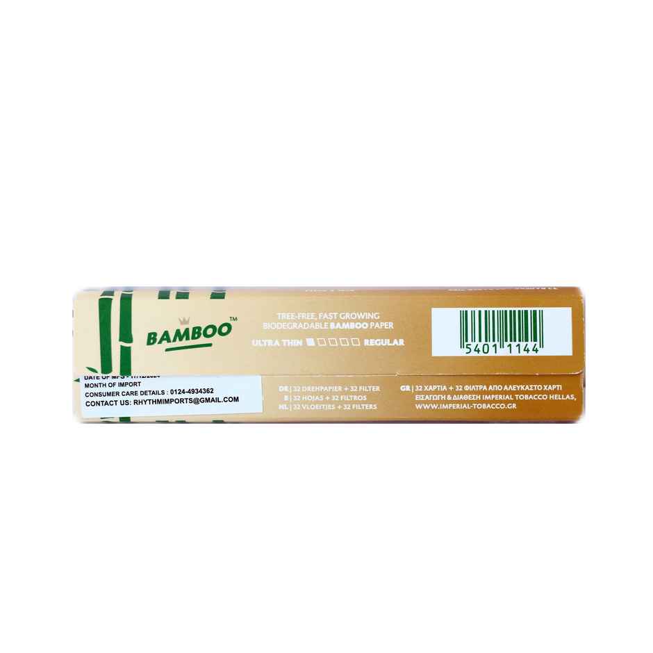 Rizla + Bamboo Super Slim King Size Brown Combi Pack