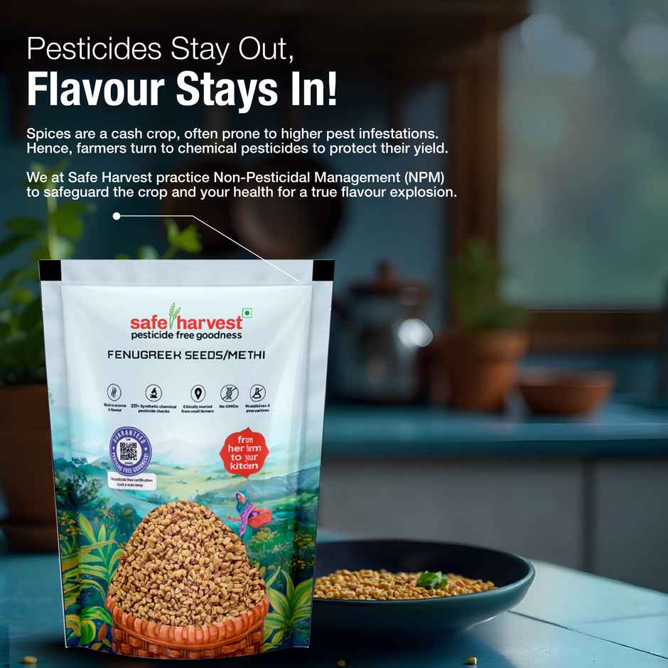 Safe Harvest Pesticide - Free Fenugreek Seeds (Methi)