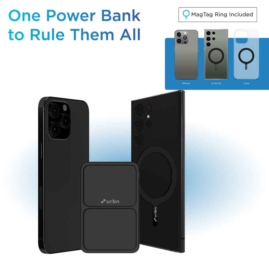 URBN 10000 mAh Stand Magsafe Power Bank (Black)