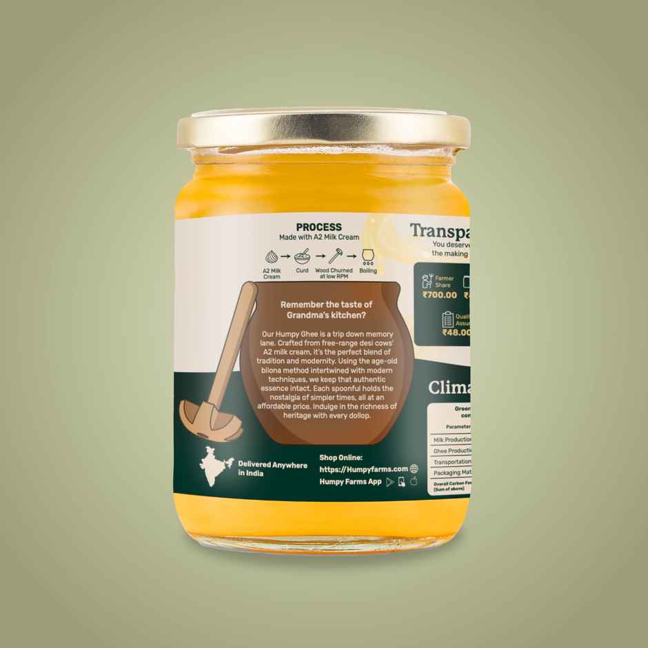 Humpy Farms A2 Standard Creamy Desi Cow Ghee
